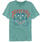 Wholesale Bruce Brown Films Surf Crazy Documentary 59 Seafoam Premium Dye Movie T-Shirt