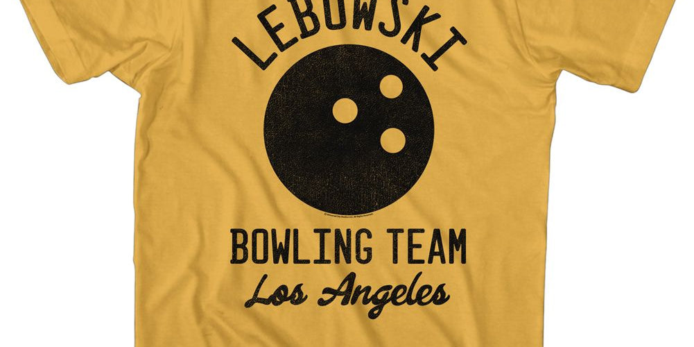 Wholesale The Big Lebowski Bowling Team Solid Ginger Adult T-Shirt