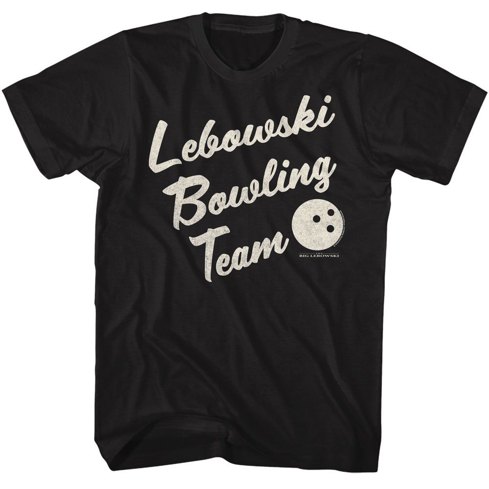 Wholesale The Big Lebowski Bowling Team Black Adult T-Shirt