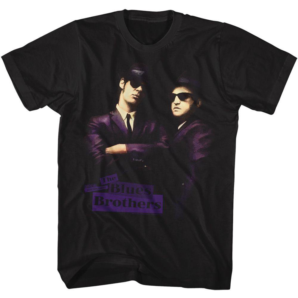 Wholesale The Blues Brothers Movie Placards Black Adult T-Shirt