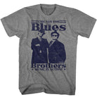 Wholesale The Blues Brothers Movie Music in Action Heather Graphite Adult T-Shirt