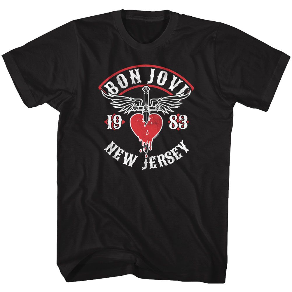 Wholesale Bon Jovi New Jersey 83 T-Shirt