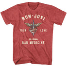 Wholesale Bon Jovi Heart and Dagger T-Shirt 2