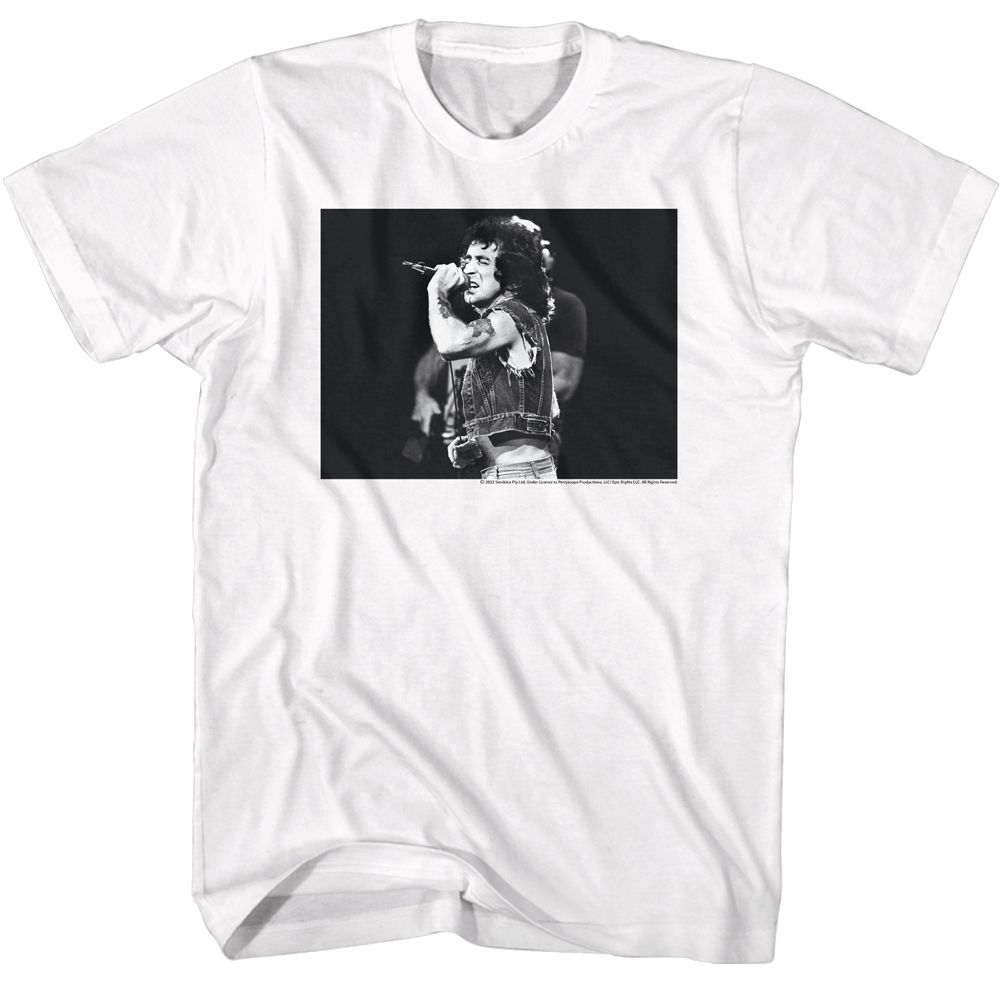 Wholesale Bon Scott Black and White T-Shirt