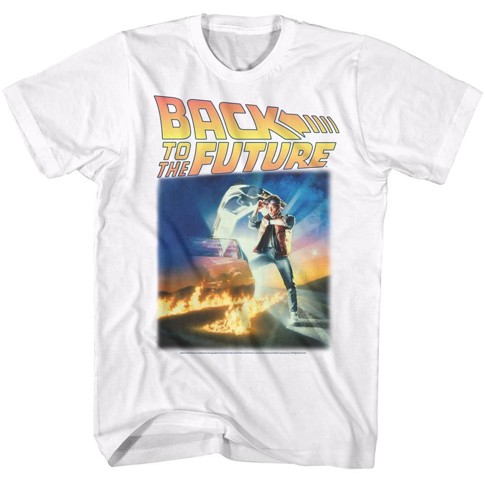 Wholesale Back to the Future Movie This Time White Adult T-Shirt