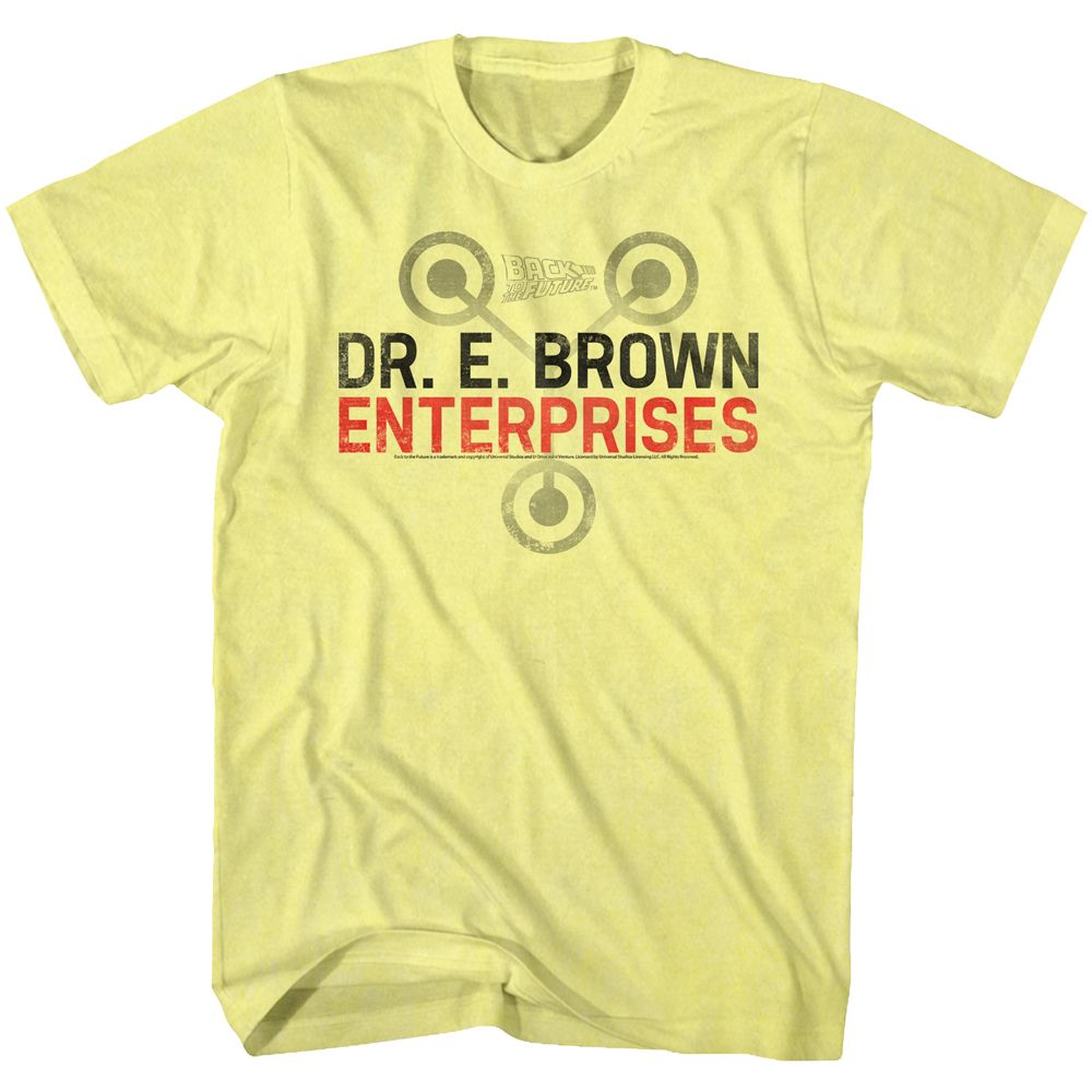 Wholesale Back to the Future Movie Whio Dat Brown Heather Yellow Adult T-Shirt