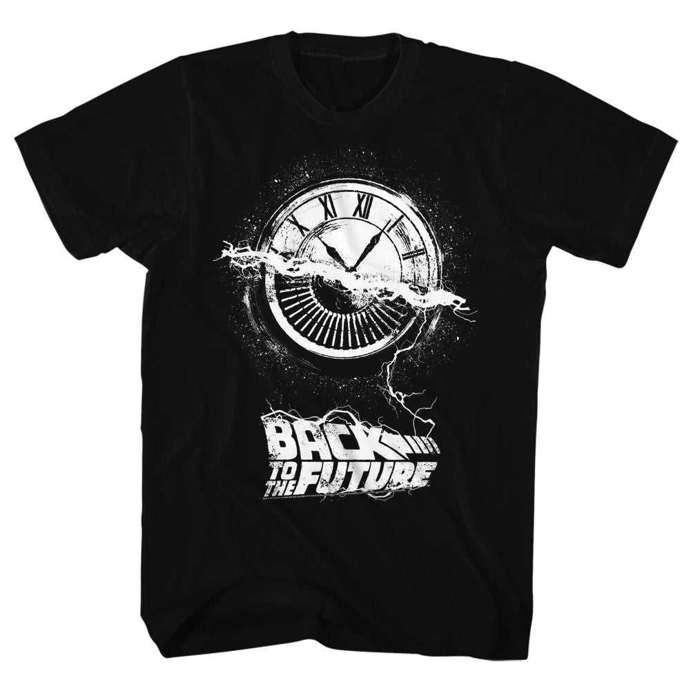 Wholesale Back to the Future Movie Wheel of Time Black Adult T-Shirt