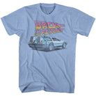 Wholesale Back to the Future Movie Future Heather Light Blue Adult T-Shirt