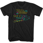 Wholesale Back to the Future Movie Neonfuture Black Adult T-Shirt