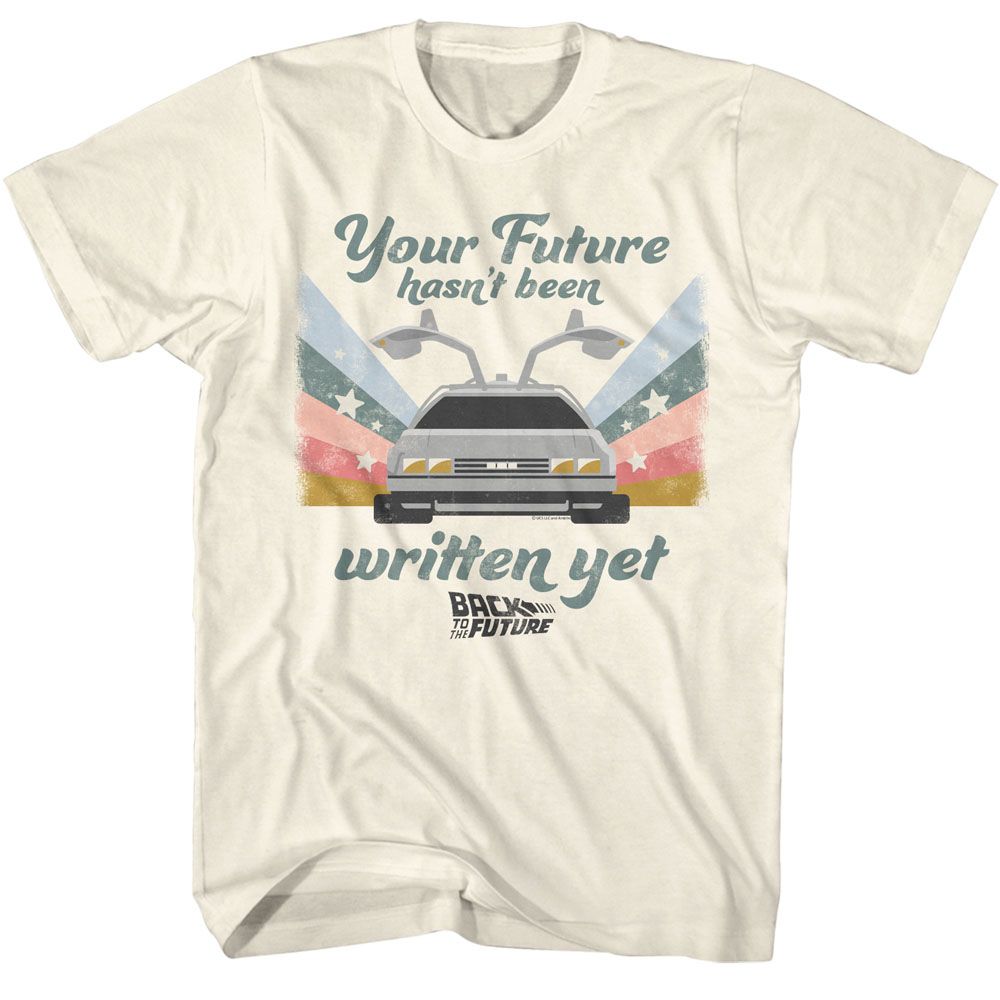 Wholesale Back to the Future Movie your Future Solid Natural Adult T-Shirt