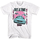 Wholesale Back to the Future Movie Outta Time Pastel White Adult T-Shirt