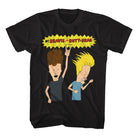 Wholesale Beavis & Butthead Rockin Out Black T-Shirt