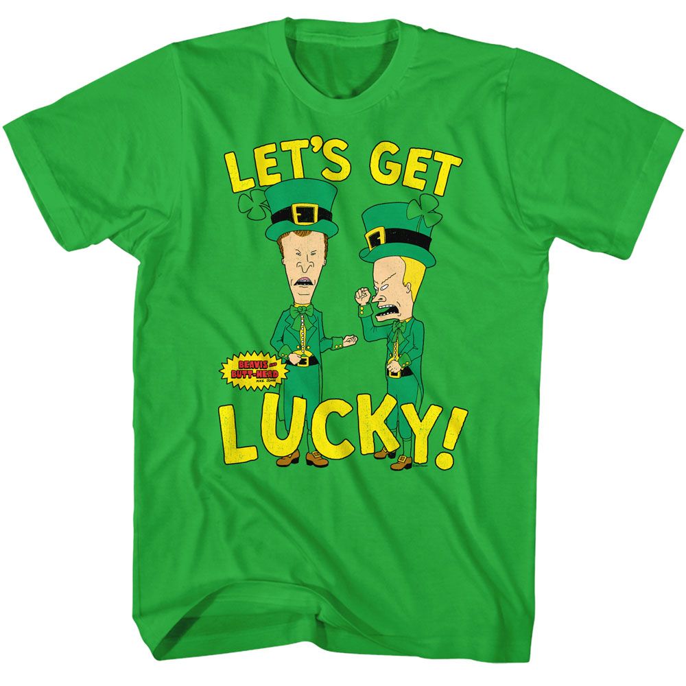 Wholesale Beavis & Butthead Let's Get Lucky Kelly T-Shirt