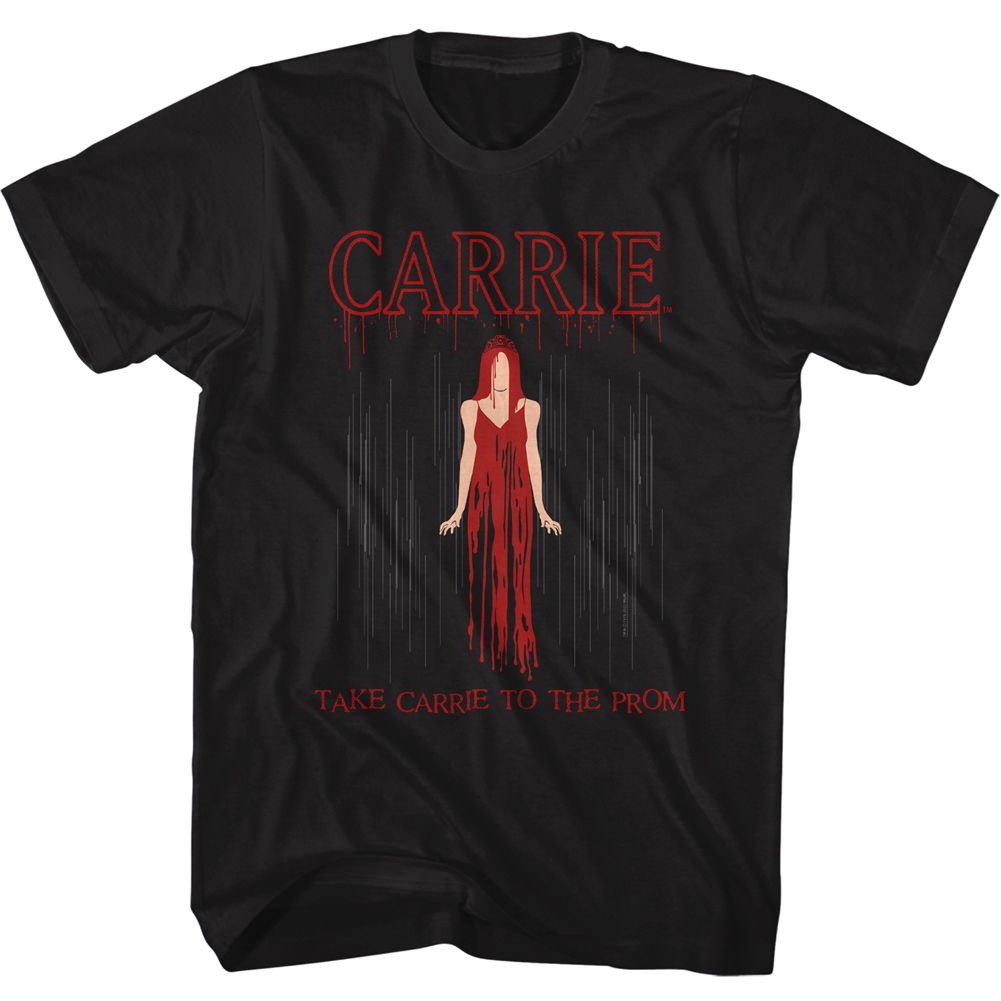 Wholesale Carrie Drip Black Adult T-Shirt