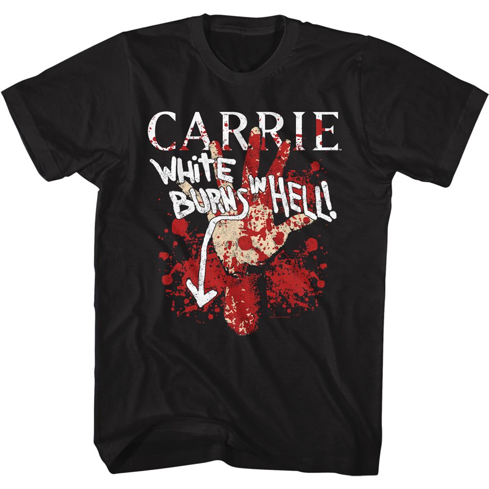 Wholesale Carrie Burns in Hell Black Adult T-Shirt