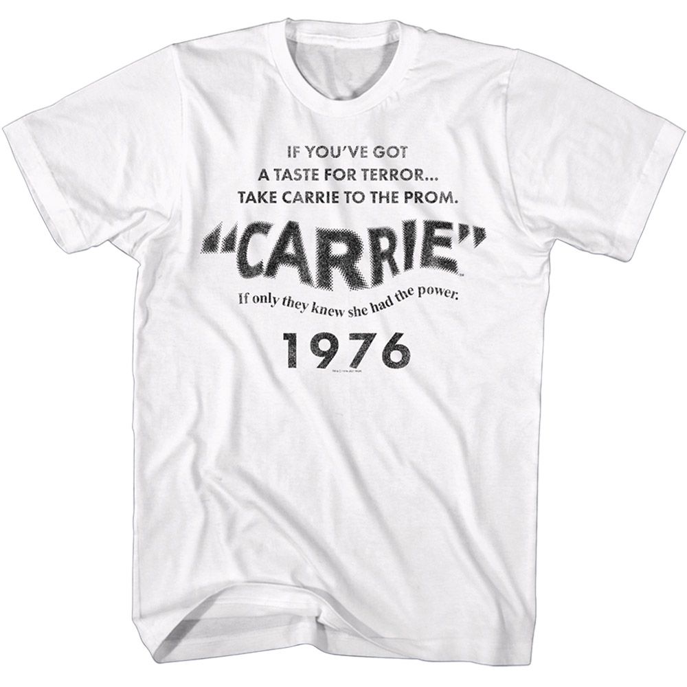 Wholesale Carrie Movie Title Card White Adult T-Shirt