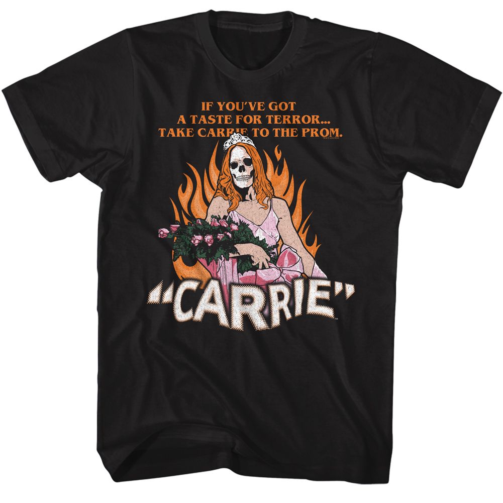 Wholesale Carrie Carrie-Deadly Prom Black Adult T-Shirt