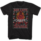 Wholesale Carrie Movie a Very Carrie Christmas Black Adult T-Shirt