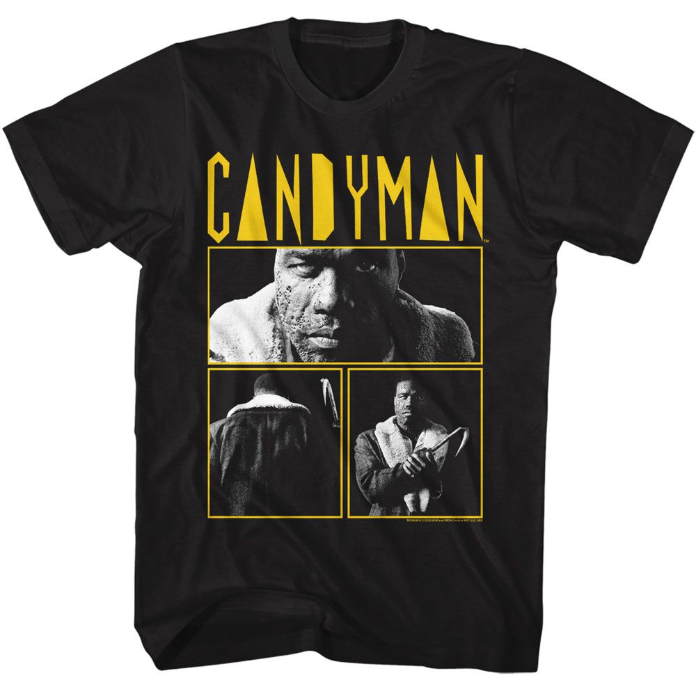 Wholesale Candyman 3 Photo & Logo Black Adult T-Shirt