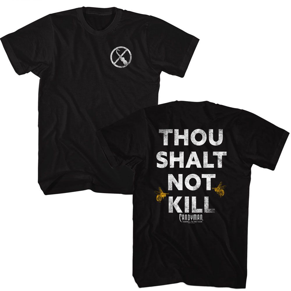 Wholesale Candyman Thou Shalt Not Kill Black Adult T-Shirt