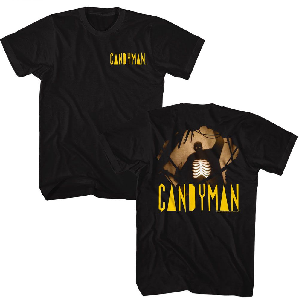 Wholesale Candyman Silhouette Front & Back Black Adult T-Shirt