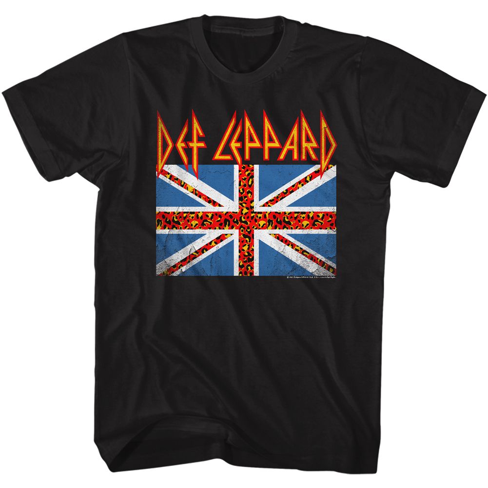 Wholesale Def Leppard Leopard Flag T-Shirt 2