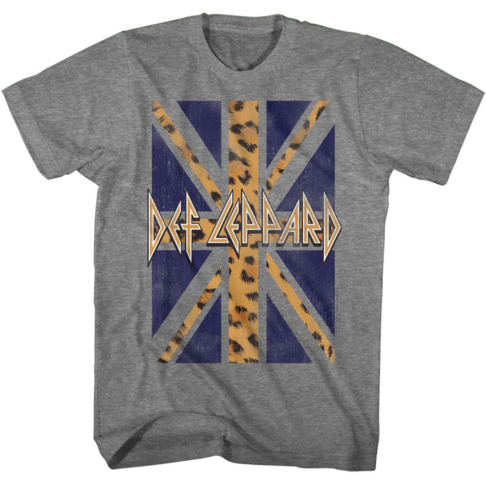 Wholesale Def Leppard Leopard Flag T-Shirt