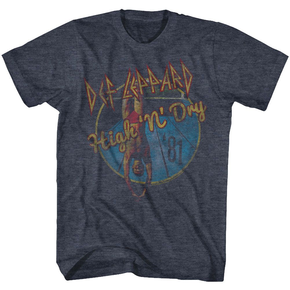 Wholesale Def Leppard Faded High N Dry T-Shirt