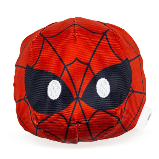 Dog Toy Ballistic Squeaker - Spider-Man Face Red