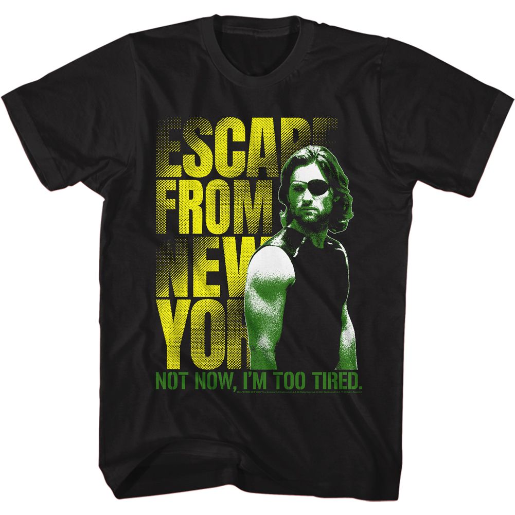 Wholesale Escape from New York Not Now Black Adult T-Shirt