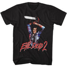 Wholesale Evil Dead Raised Chainsaw Black Adult T-Shirt