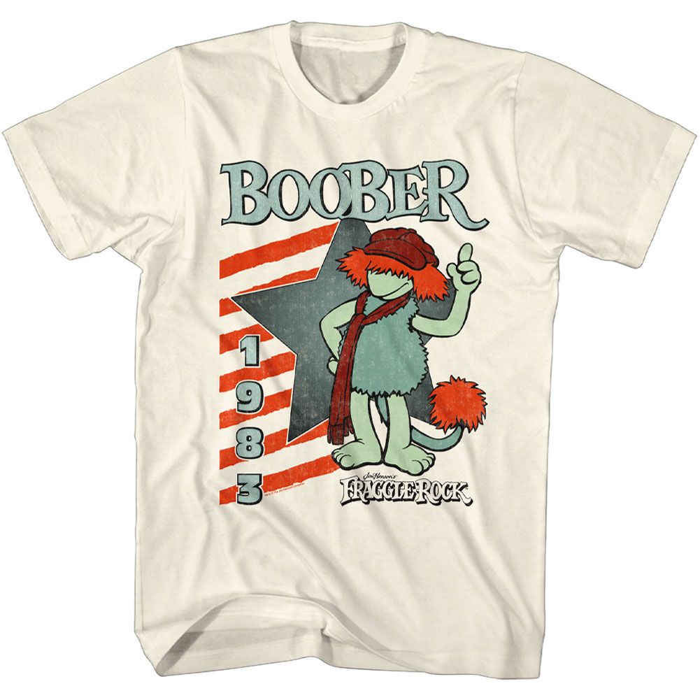 Wholesale Fraggle Rock Boober Star Natural T-Shirt