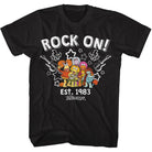 Wholesale Fraggle Rock Guitars and Stars Black T-Shirt