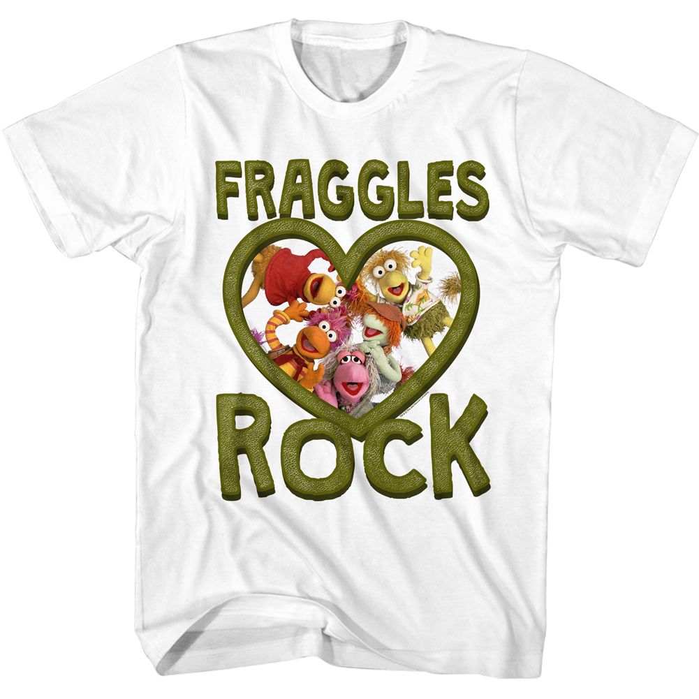 Wholesale Fraggle Rock Fraggles Rock White T-Shirt