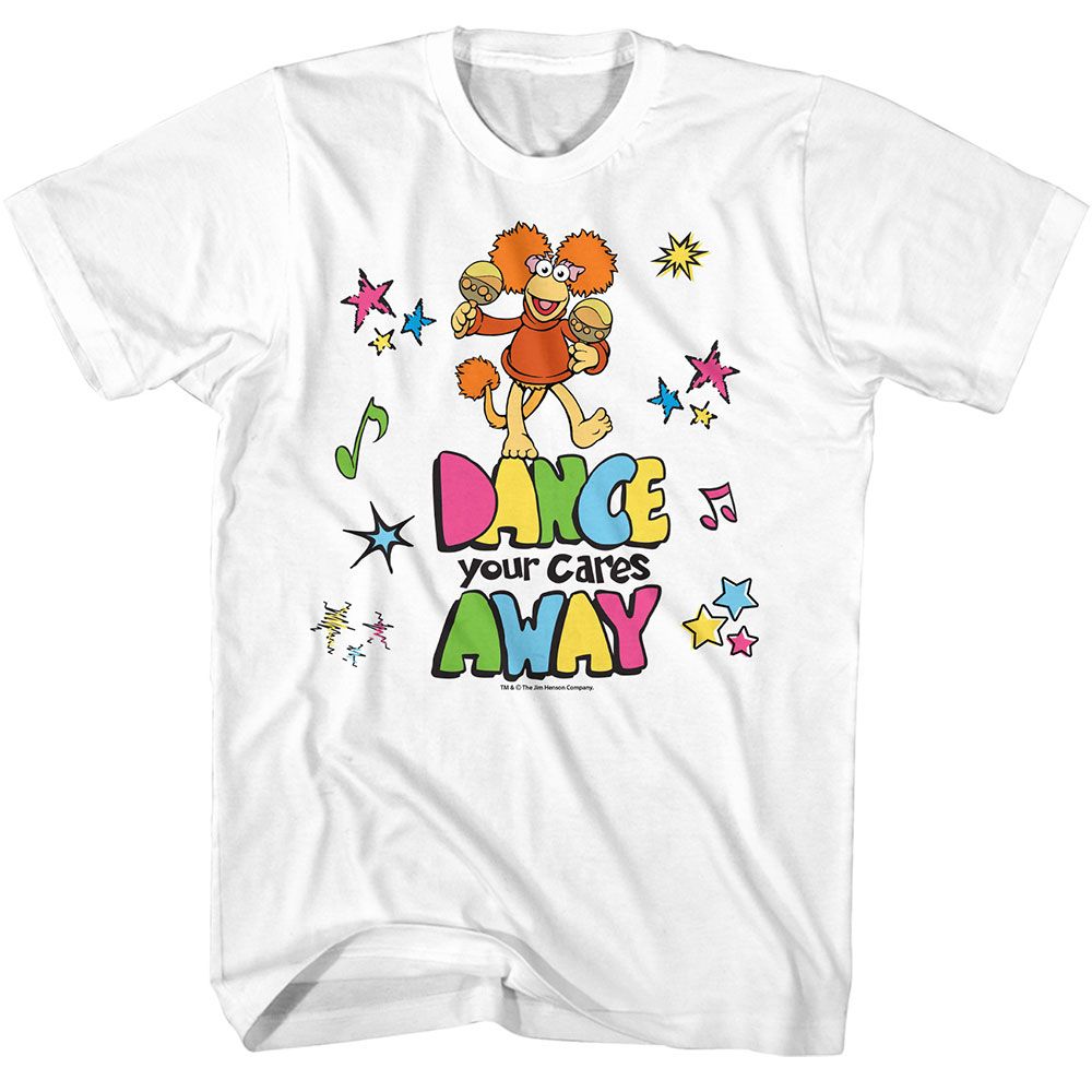 Wholesale Fraggle Rock Color Dance White T-Shirt