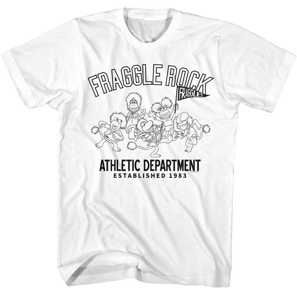 Wholesale Fraggle Rock Athletic Department White T-Shirt