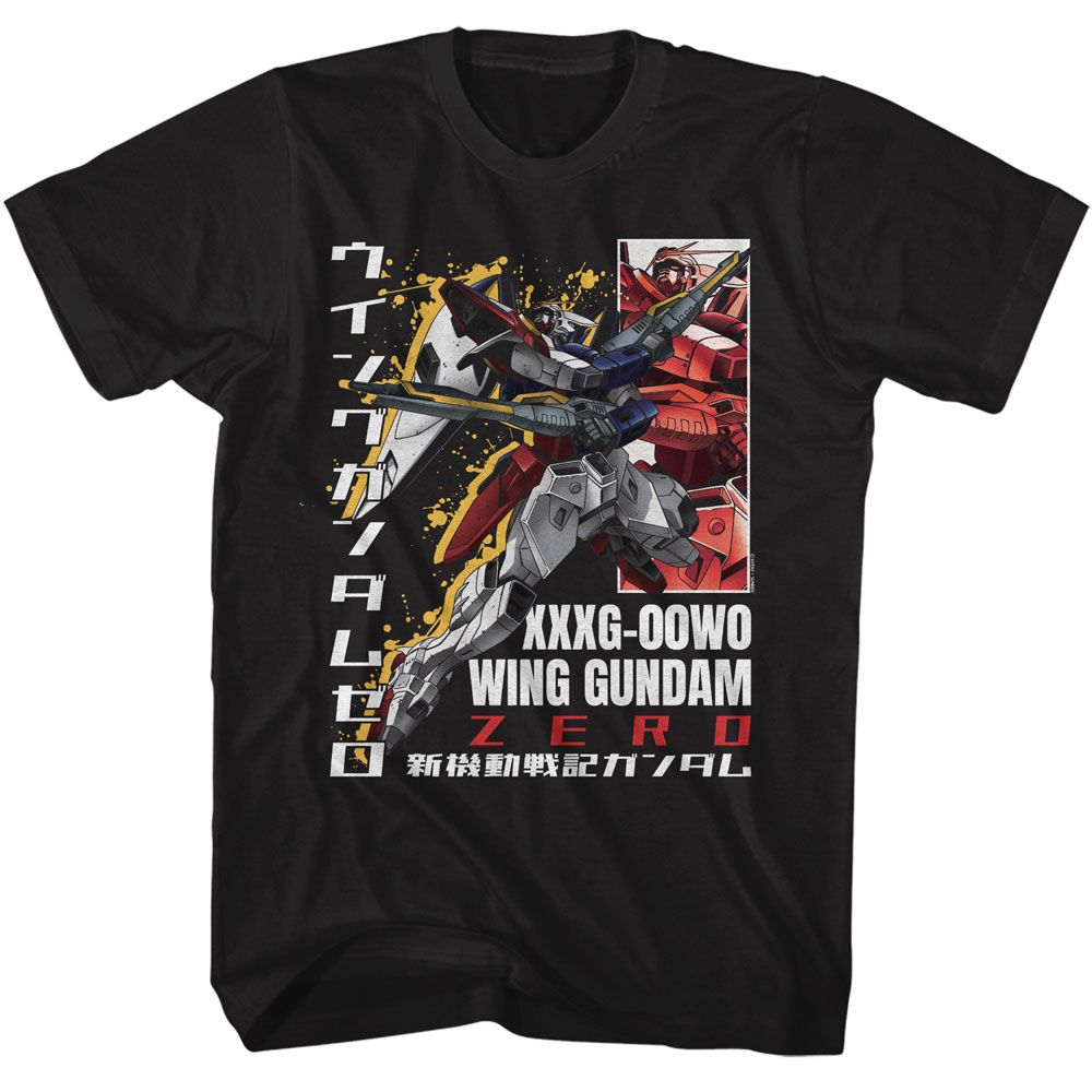 Wholesale Gundam Wing Gundam Zero Black T-Shirt