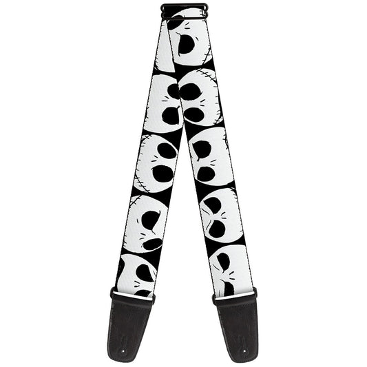 Guitar Strap - Nightmare Before Christmas 7-Jack Expressions CLOSE-UP Black/White