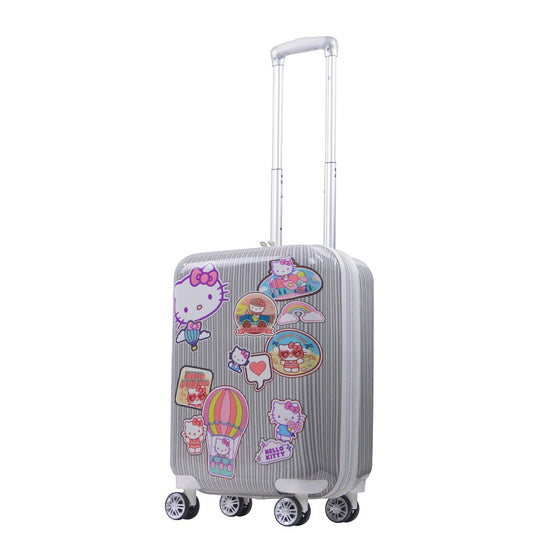 Hello Kitty Stickers 21" Carry-On Spinner Suitcase Luggage