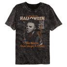 Wholesale Halloween Movie Spanish Premium Mineral Wash Fashion Horror Movie T-Shirt