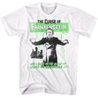 Wholesale Horror Movies Curse of Frankenstein White Adult T-Shirt