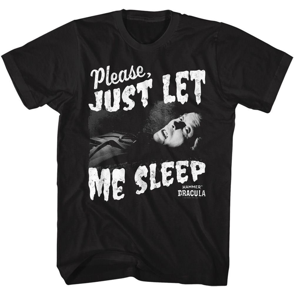 Wholesale Horror Movies Just Let Me Sleep Black Adult T-Shirt