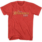 Wholesale Its a Wonderful Life Logo Heather Red Adult T-Shirt