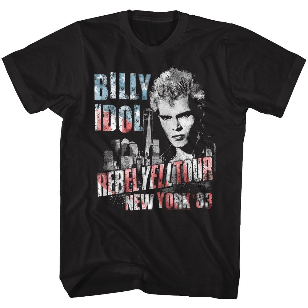 Wholesale Billy Idol NY 83 Flagish T-Shirt