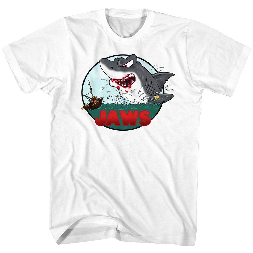 Wholesale JAWS Movie Grrrr White Adult T-Shirt