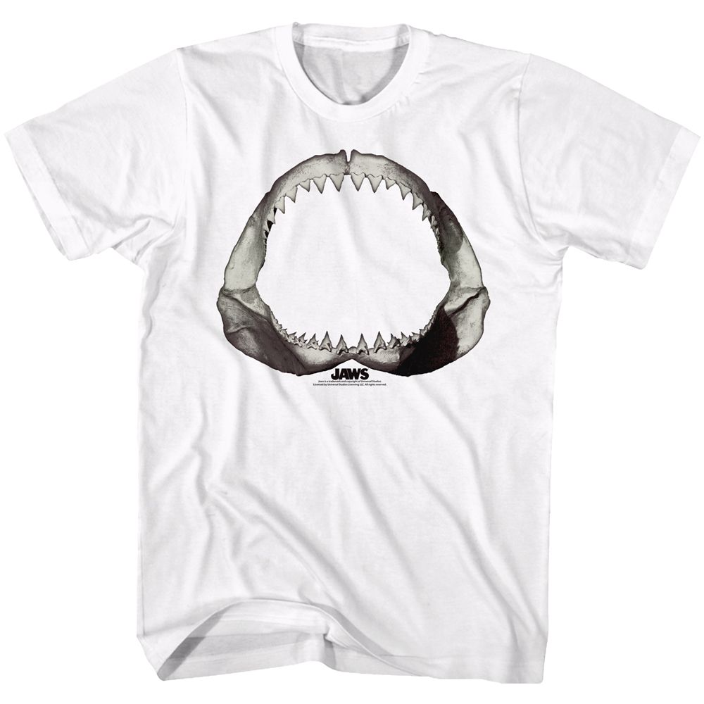 Wholesale JAWS Movie Literally White Adult T-Shirt