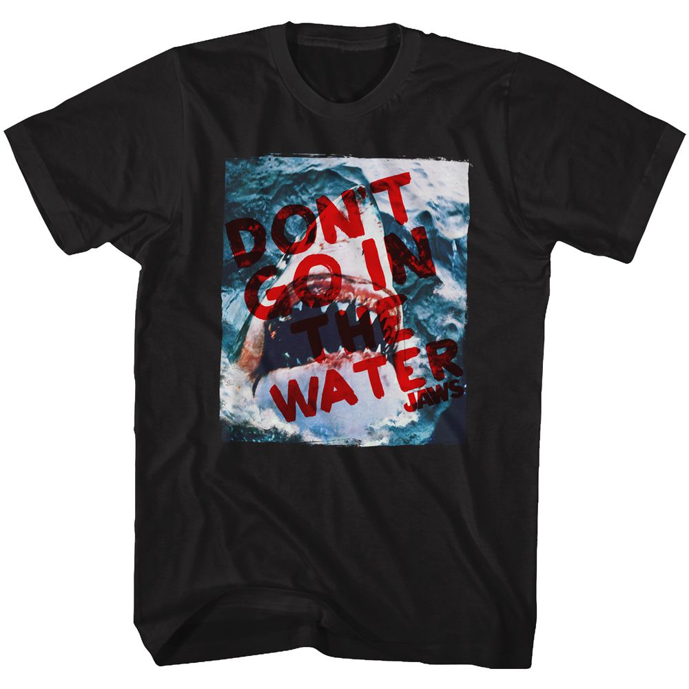 Wholesale JAWS Movie Don't Go Black Adult T-Shirt