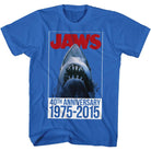Wholesale JAWS Movie Forty Solid Royal Adult T-Shirt