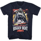 Wholesale JAWS Movie Ygnabb Navy Adult T-Shirt