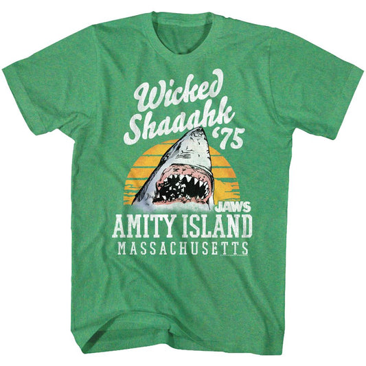 Wholesale JAWS Movie Wicked Shaaahk Heather Kelly Adult T-Shirt